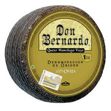 QUESO DON BERNARDO D.O.P. MANCHEGO VIEJO 100x100 PURO DE OVEJA -Entero - 1/2 - o 1/4 de pieza