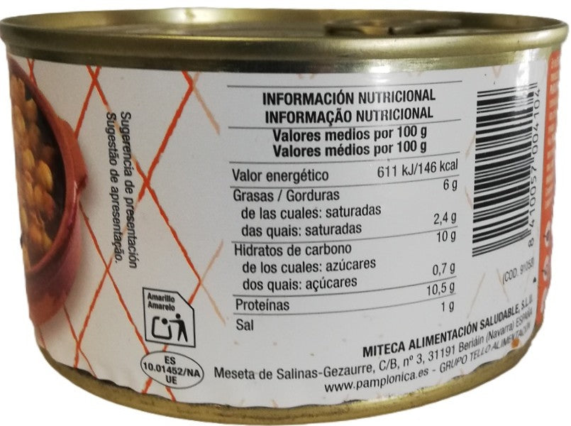 RABO DE TORO EN SALSA LATA 380 GRS.- 1-2 RACIONES- SIN CONSERVANTES - PAMPLONICA