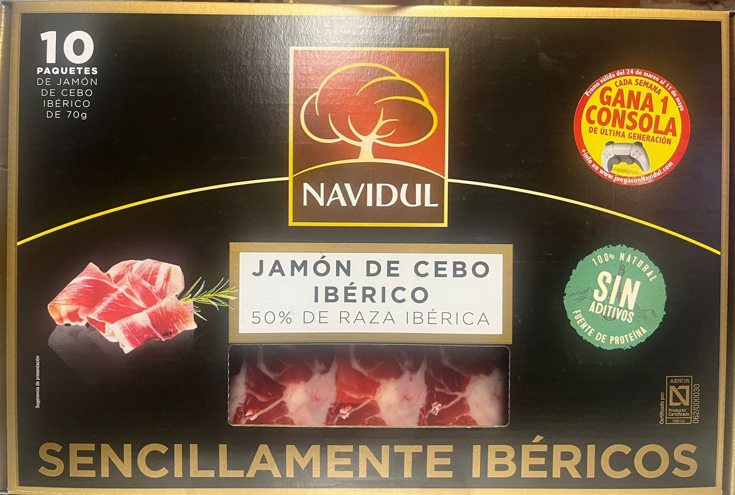 Maletín Jamón Ibérico de cebo 50% - NAVIDUL
