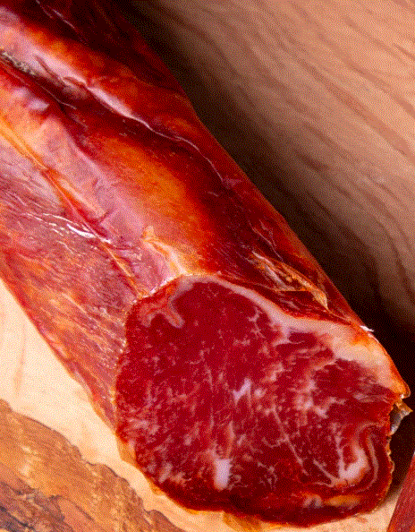 LOMO DE BELLOTA 100X100 IBÉRICO MONTESANO, TROZO ENTERO DE 400 a 450 gramos