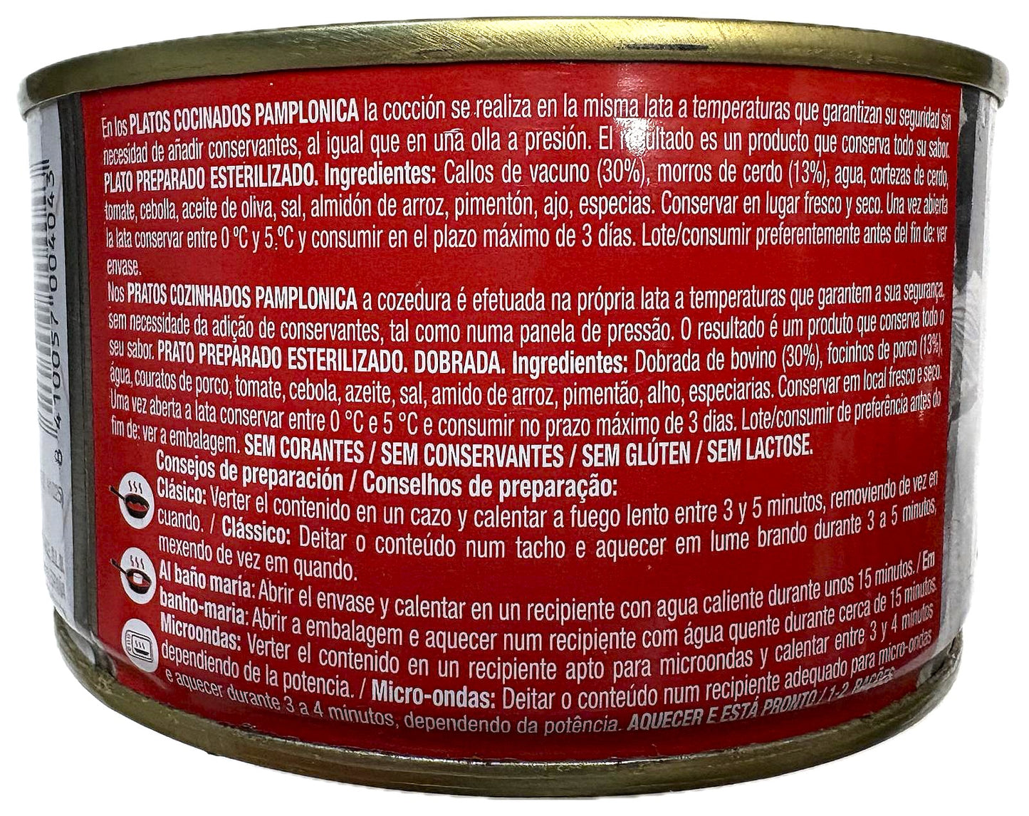 CALLOS DE CERDO EN LATA 380 GRS. PAMPLONICA