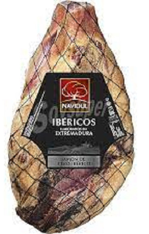 JAMÓN IBÉRICO NAVIDUL CON REGALO JAMONERA Y CUCHILLO