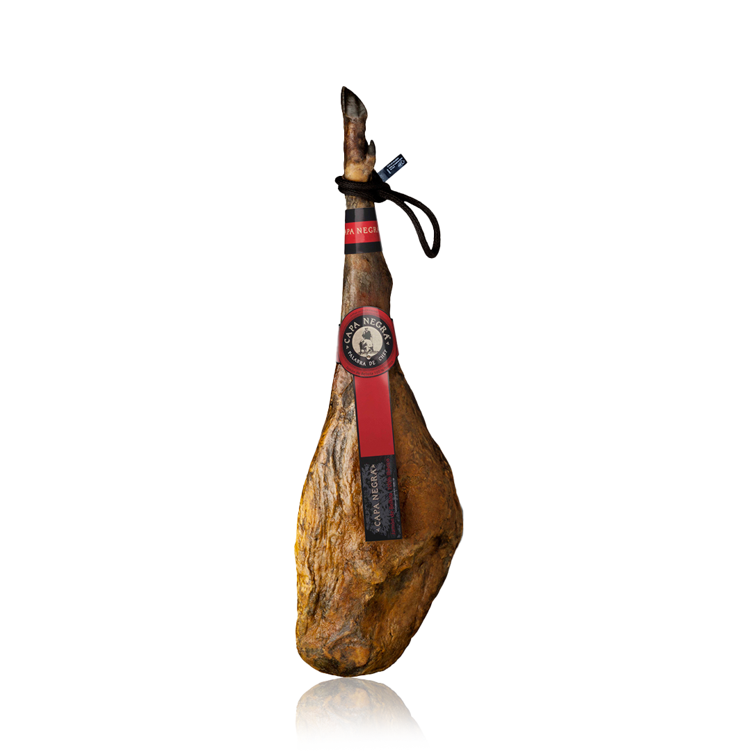Jamón 100% ibérico de bellota CAPA NEGRA Jabugo Huelva