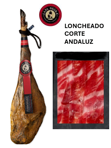 Jamón 100% ibérico de bellota CAPA NEGRA Jabugo Huelva
