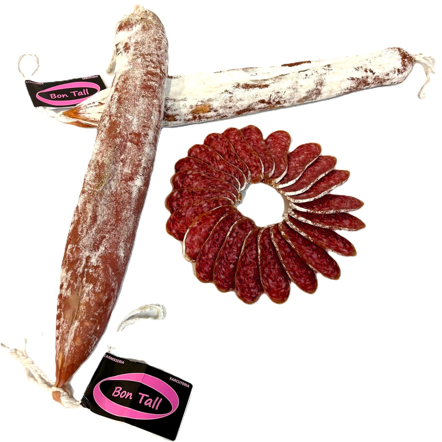 Longaniza Artesana (Pagés) extra Bon Tall origen Vic piezas de 500 gramos