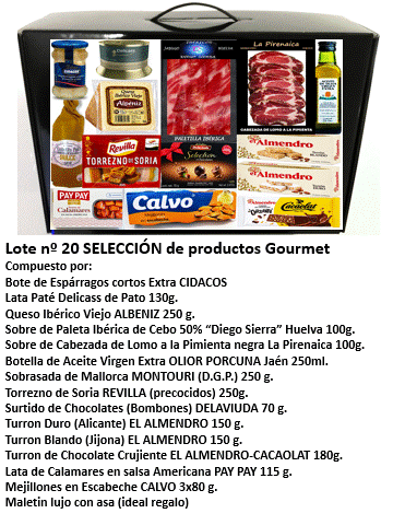 Lote nº 20 SELECCIÓN DE PRODUCTOS GOURMET - EN MALETIN CON ASA