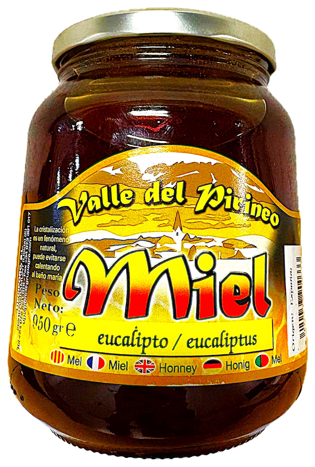 MIEL DEL VALLE DEL PIRINEO - EUCALIPTUS - NATURAL - TARRO DE 950 GRAMOS