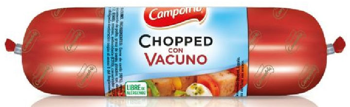 CHOPPED CON VACUNO - CHOPPED BEEF - CAMPOFRIO - pieza de 330 gramos