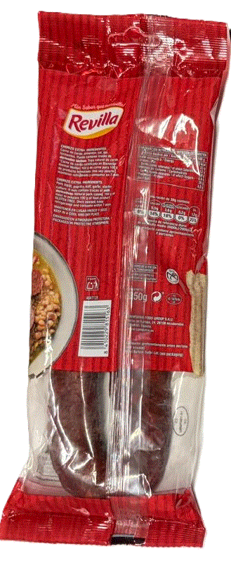 Chorizo Sarta Artesano 100x100 Natural Extra REVILLA Soria 250 gramos