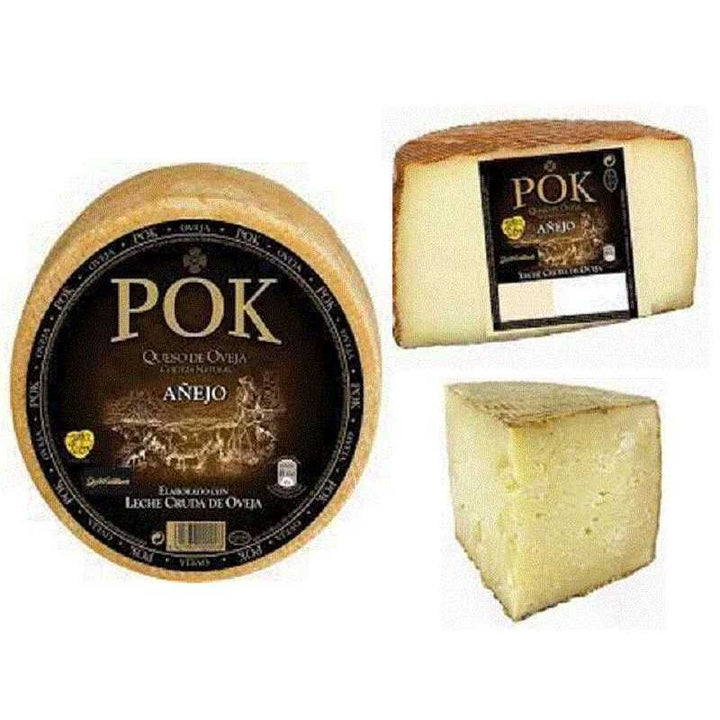 QUESO POK DE OVEJA, ELABORADO CON LECHE CRUDA - en tres formatos: 1/4 de pieza,  1/2 pieza o entero