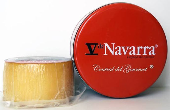 QUESO V NAVARRA OVEJA AHUMADO EN LATA - PIEZA ENTERA DE 800 GRAMOS - ALBENIZ -
