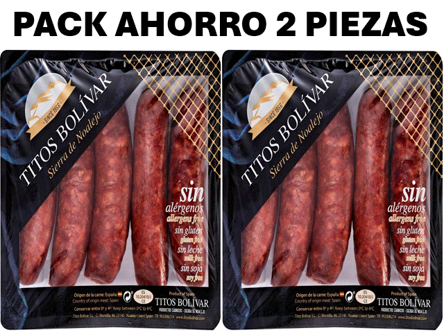CHORIZO DE JAEN OREADO 330 GRAMOS APROX."TITOS BOLÍVAR"