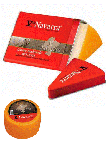 QUESO V NAVARRA OVEJA AHUMADO EN LATA - CUÑA DE 250 GRAMOS - ALBENIZ -