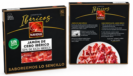 MALETIN DE JAMON IBERICO LONCHEADO NAVIDUL - 5 SOBRES DE 70 GRAMOS