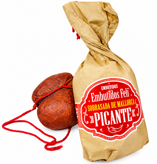 SOBRASADA DE MALLORCA PICANTE - BOLLO pieza 400/450 gramos.