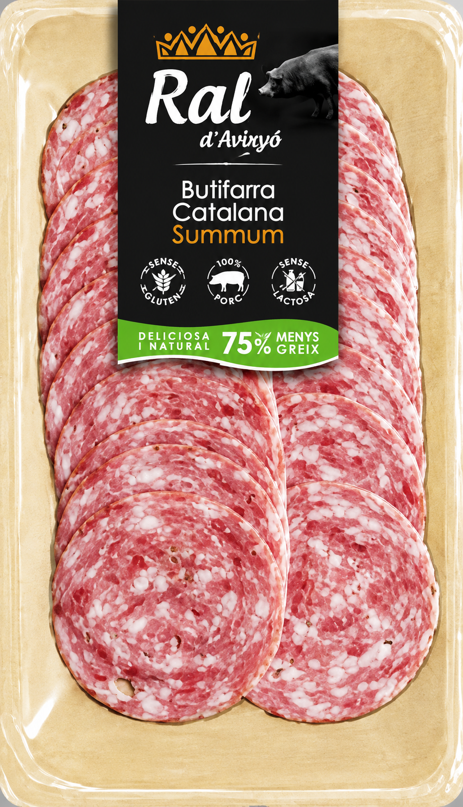 CATALANA BUTIFARRA "RAL" d'Avínyo -TACO 450/500 GRS. - LONCHEADA 100 GRS.