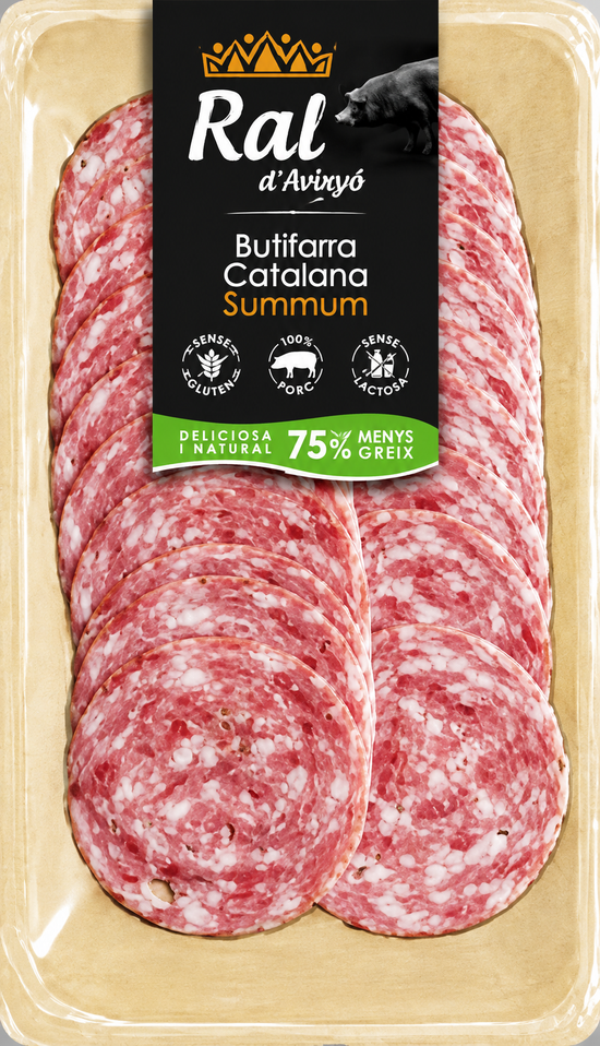 CATALANA BUTIFARRA "RAL" d'Avínyo -TACO 450/500 GRS. - LONCHEADA 100 GRS.
