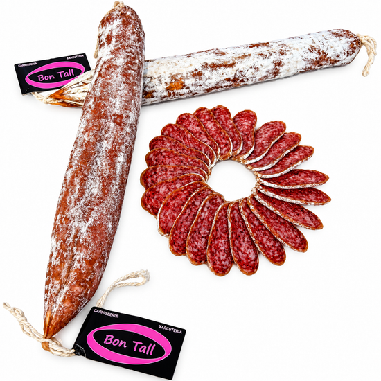 Longaniza Artesana (Pagés) extra Bon Tall origen Vic piezas de 500 gramos aprox.