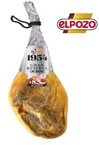 JAMON GRAN RESERVA DUROC 1954 EL POZO SERIE PLATA "pieza de 8'500 a 9 kilos