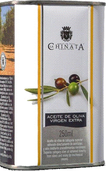ACEITE OLIVA VIRGEN EXTRA LA CHINATA LATA 250ml.