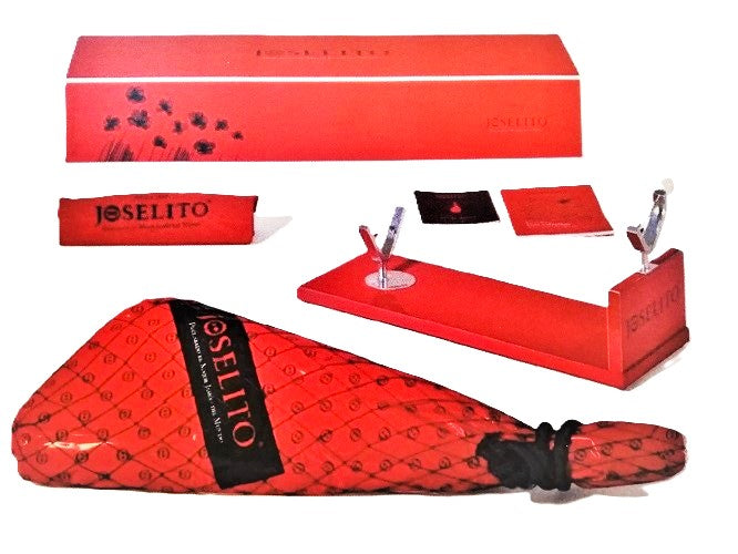 JOSELITO LOTE JAMÓN CON JAMONERA Y REGALOS