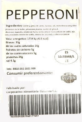 PEPPERONI LONCHEADO SOBRE DE 100 GRAMOS EN PACK DE 3 UNIDADES