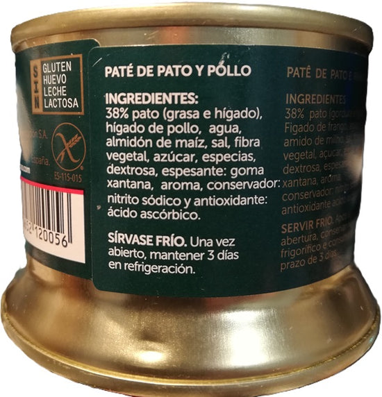 PATÉ "DELICASS" ESCOGE ENTRE 3 VARIEDADES DE PATO, DE OCA Y DE PATO AL PEDRO XIMENEZ