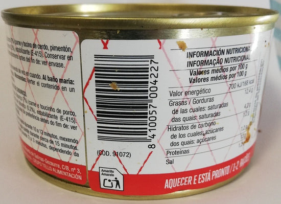 CALLOS DE TERNERA CON GARBANZOS EN LATA 380 GRS. PAMPLONICA
