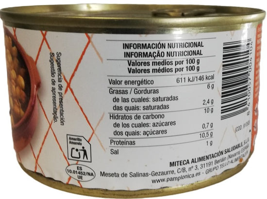 RABO DE TORO EN SALSA LATA 380 GRS.- 1-2 RACIONES- SIN CONSERVANTES - PAMPLONICA