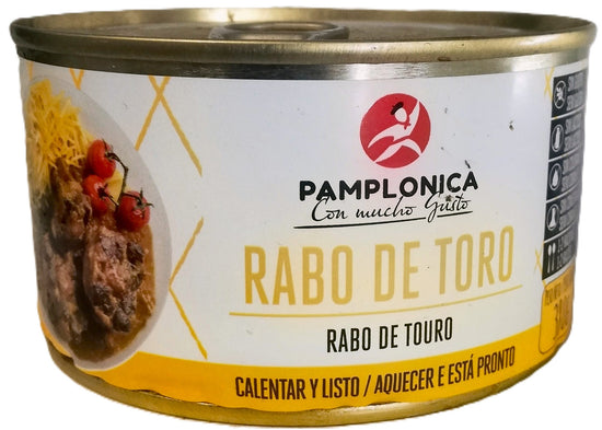 RABO DE TORO EN SALSA LATA 380 GRS.- 1-2 RACIONES- SIN CONSERVANTES - PAMPLONICA