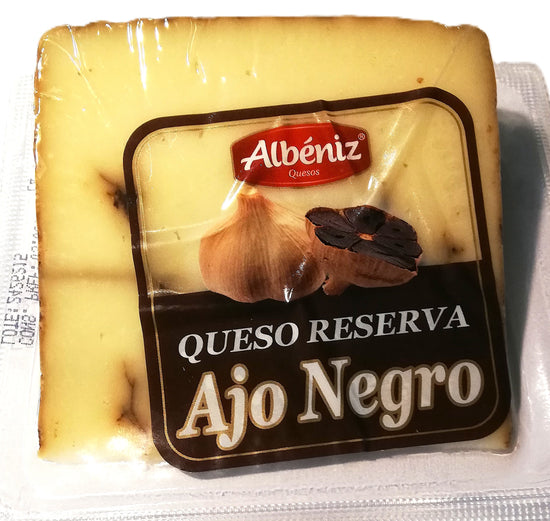 QUESO RESERVA AJO NEGRO CUÑA DE 200 GRAMOS "ALBENIZ"