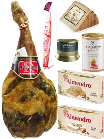 LOTE PACK PALETILLA MATANZA GRAN RESERVA + TURRÓN + CONSERVAS+ EMBUTIDOS