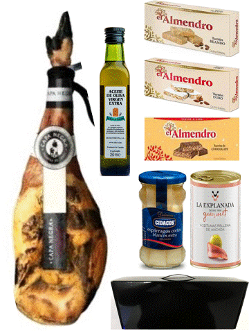 PACK PALETA IBÉRICA + ACEITE + TURRONES y MáS