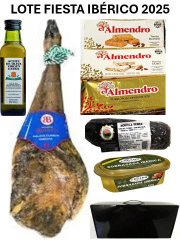 Lote Fiesta Ibérico con Paleta gran Reserva y Regalos
