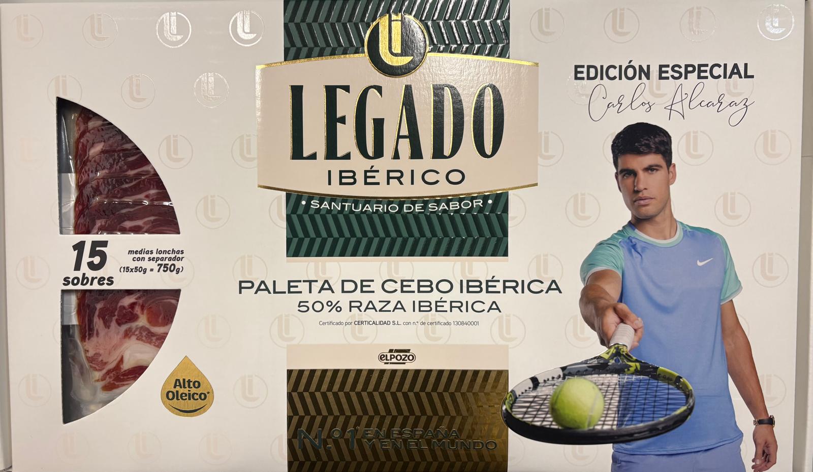 OFERTA MALETIN DE PALETA IBERICA LONCHEADA "LEGADO" (15 sobres x 50 gramos, total 750 g.)
