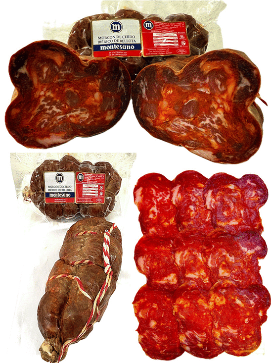 MORCON IBÉRICO DE BELLOTA - MONTESANO - EXTREMADURA- en Pieza Entera - 1/2 Pieza - Loncheado 100 grs.