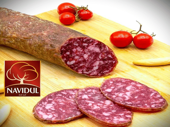 SALCHICHÓN CULAR IBÉRICO GRAN RESERVA NAVIDUL -MEDIA PIEZA- 500/600 gramos