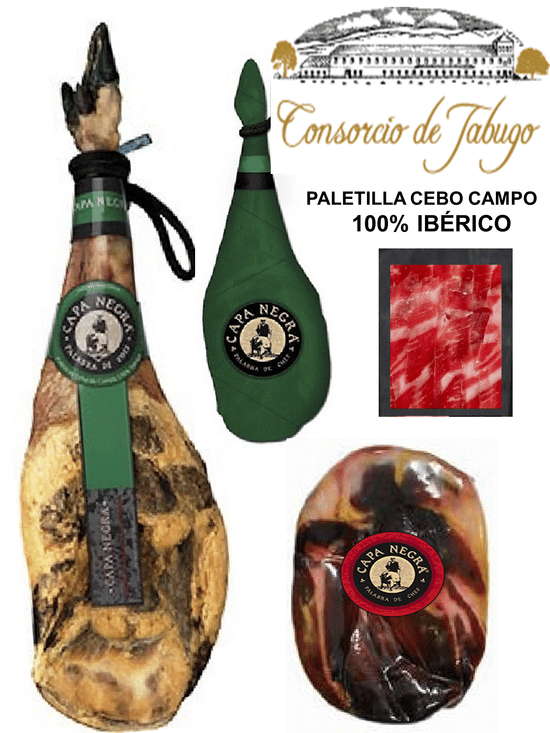 Paleta 100% ibérica de Cebo de Campo Capa Negra 4.5 a 5kg