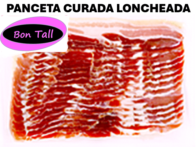 PANCETA CURADA LONCHEADA SOBRE DE 200 GRAMOS APROXIMADO