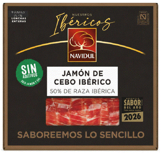 MALETIN DE JAMON IBERICO LONCHEADO NAVIDUL - 5 SOBRES DE 70 GRAMOS