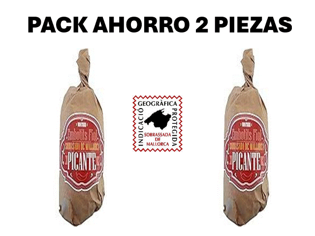 SOBRASADA DE MALLORCA PICANTE pieza de 250 gramos