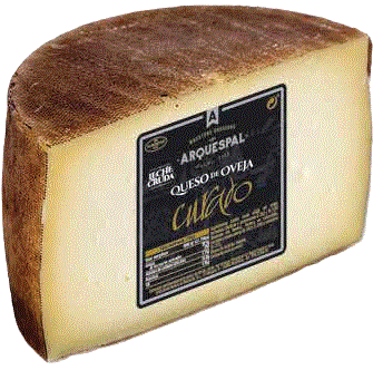 QUESO DE OVEJA CURADO LECHE CRUDA "ARQUESPAL" 1/4 de pieza 750g.- 1/2 pieza 1'5 kgs. - Entero 3 kgs.