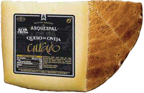 QUESO DE OVEJA CURADO LECHE CRUDA "ARQUESPAL" 1/4 de pieza 750g.- 1/2 pieza 1'5 kgs. - Entero 3 kgs.