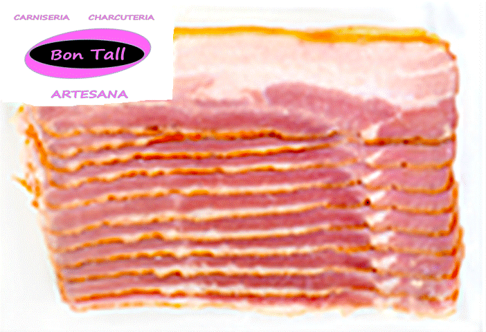 BACON CON CORTEZA SABOR AHUMADO - LONCHEADO - sobre de 160 a 190 gramos