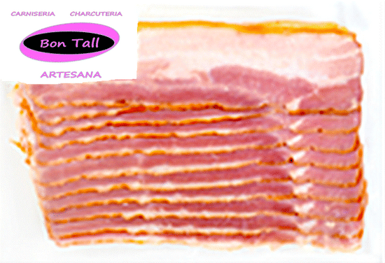 BACON CON CORTEZA SABOR AHUMADO - LONCHEADO - sobre de 160 a 190 gramos