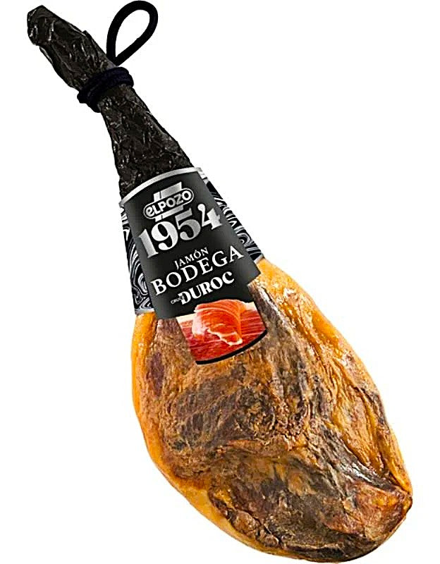 JAMON 1954 EL POZO BODEGA DUROC "EL PATA NEGRA DE CERDO BLANCO/DUROC pieza de 7 a 8 kilos