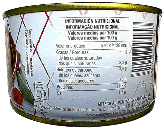 CALLOS DE CERDO EN LATA 380 GRS. PAMPLONICA