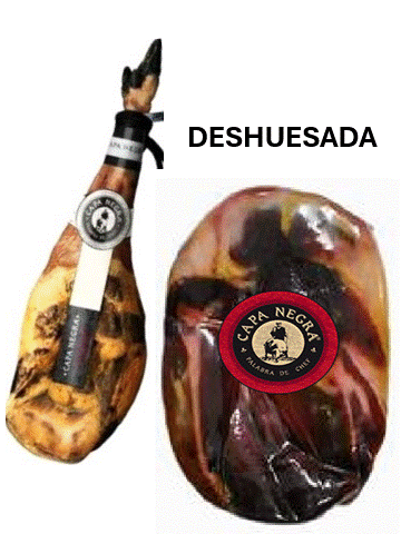 Pack Paleta de cebo 50% raza ibérica "Capa negra" Jabugo-Huelva + regalo 4 botellas vino RESERVA