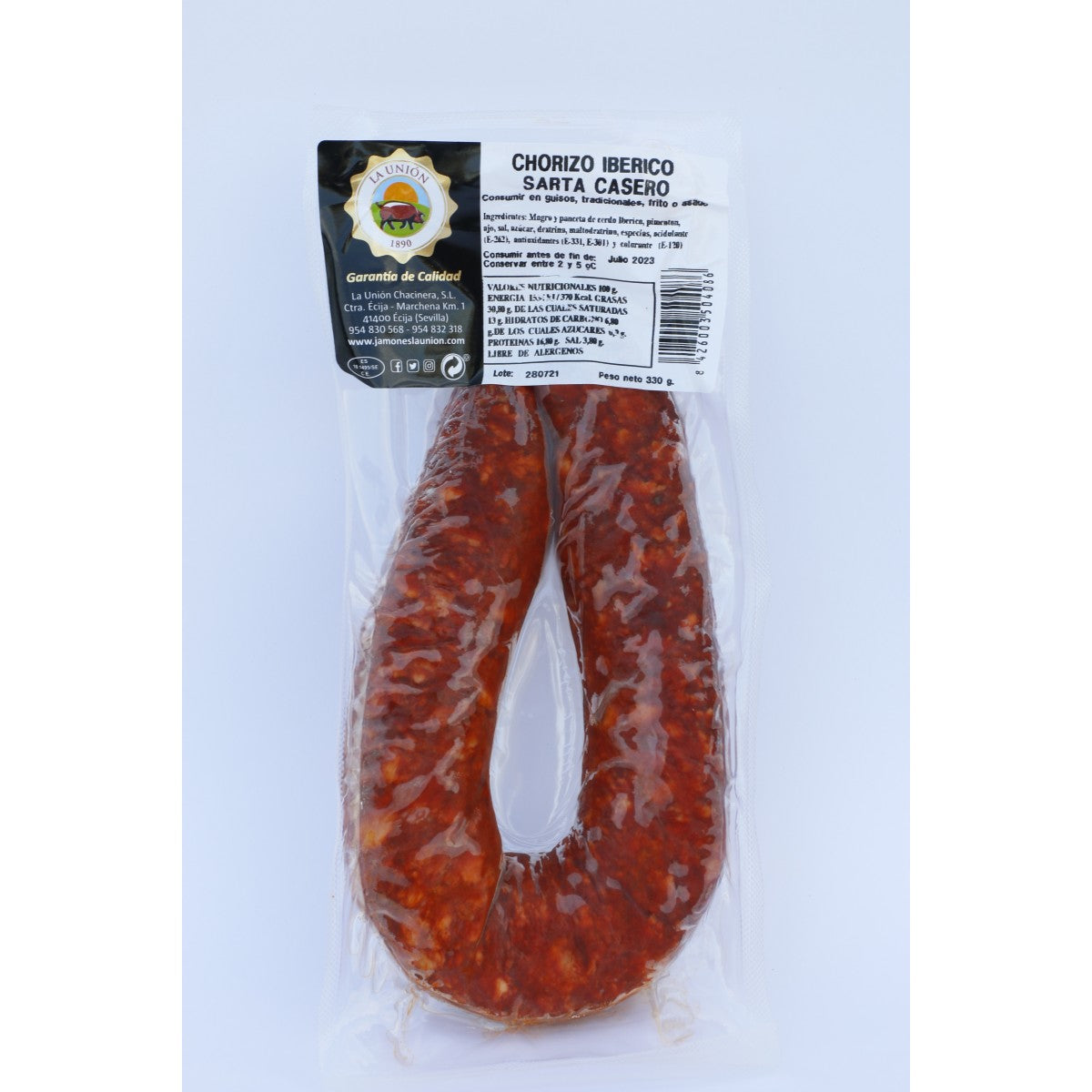 CHORIZO IBÉRICO SARTA  PICANTE "La Union de Jabugo"
