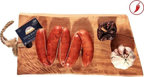 CHORIZO DE JAEN NORMAL Y PICANTE "Titos Bolivar" Sierra de Noalejo JAEN (330g + 330g)